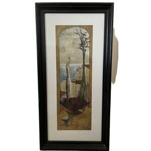 Mujer by Lourenco Framed Signed Numbered Excellent Rare Art